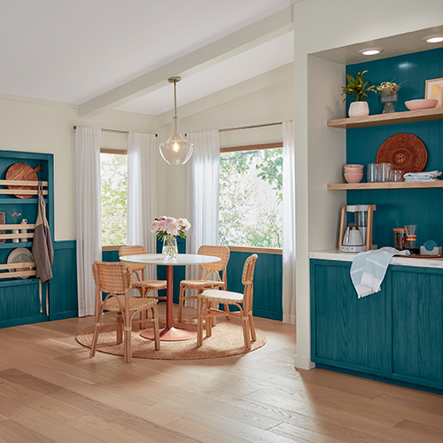 2024 Minwax Color of the Year - Bay Blue - Dining Room